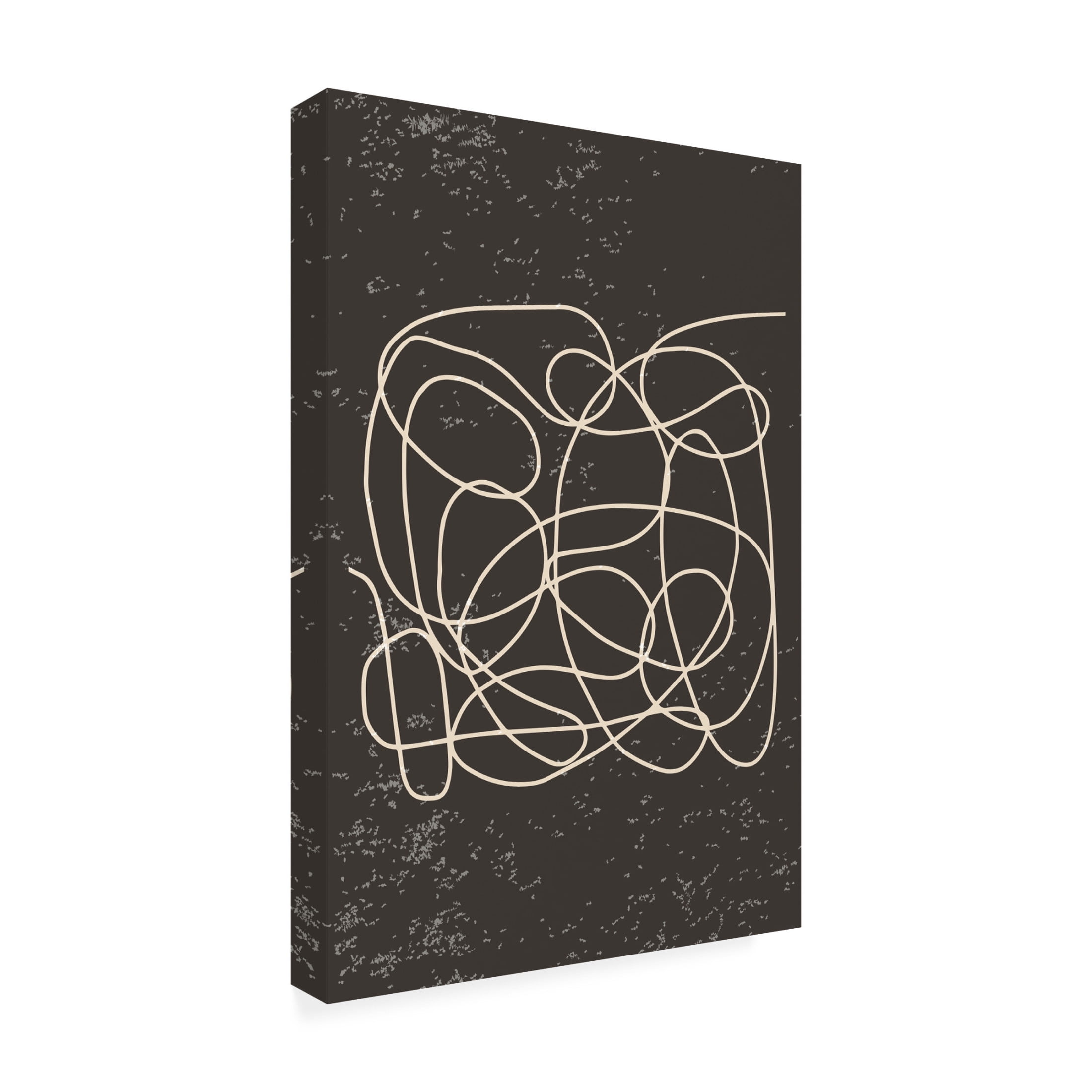 Trademark Fine Art jay stanley Black and White One Line 1 Canvas Wall Art