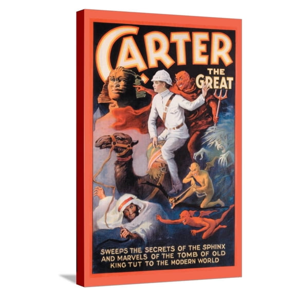 Art.com Carter the Great: Secrets of the Sphinx Stretched Canvas Print Wall Art, 16" x 24"
