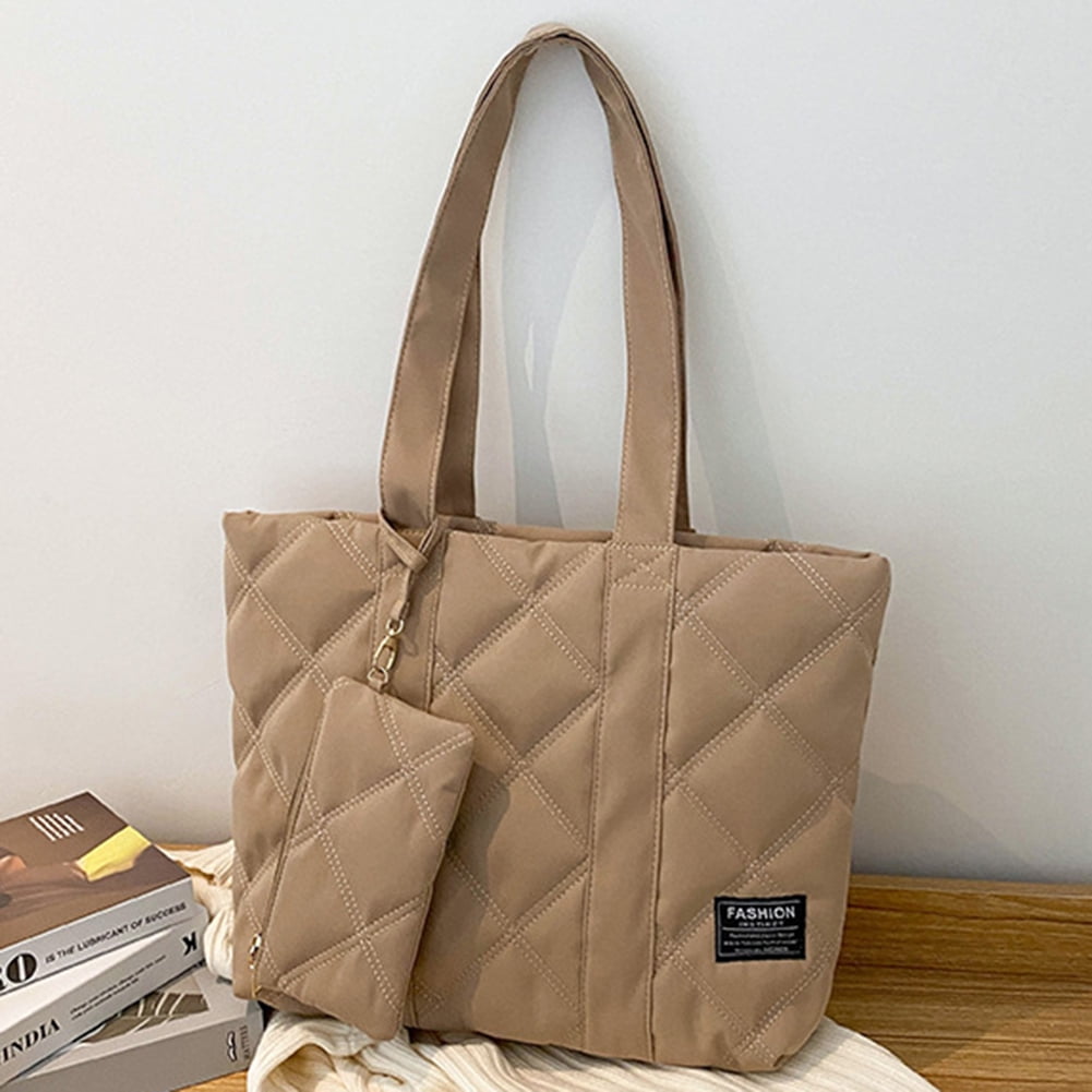 Soft quilted tote bag outlet