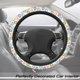 thumbnail image 2 of Black Leopard Cheetah Steering Wheel Cover for Women Girls, Anti-Slip High Elastic Breathable Soft Rubber Car Steering Wheel Cover, Universal 15 Inch Fit for Cars, Auto, SUVs, 2 of 6