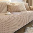 thumbnail image 1 of Washable Non-Slip Plush Sofa Cover for Three-Seater Couches, Thick and Soft Sofa Protector with Modern Design, Easy to Clean and Ideal for Gifting, Fits 180 by 70 cm, 1 of 8