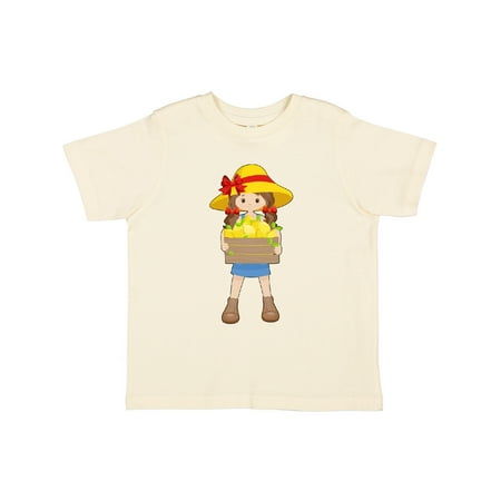 

Inktastic Farming Girl with Crate of Lemons Gift Toddler Toddler Girl T-Shirt