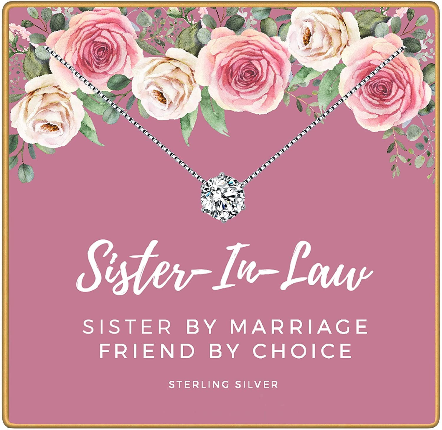 Sister-in-law necklace sister-in-law birthday Gifts Sister-in-law necklace, Gift for Sister-in-law Sister-in-law gifts