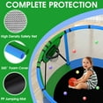 thumbnail image 2 of Kumix 54'' Trampoline for Kids, 330LBS Indoor/Outdoor Trampoline with Enclosure, Basketball Hoop, Mini Toddler Trampoline with Swings, Adjustable Bars and Rings, Gifts for Kids, Toddler, Boys & Girls, 2 of 7