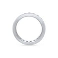 thumbnail image 4 of 2 Carat Round Cut Lab Created Moissanite Diamond Full Eternity Engagement Wedding Band Ring In 14k White Gold(G-H Color,VVS1 Clarity,2.00 Cttw)-5, 4 of 7