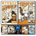 thumbnail image 2 of Pegatinas de papel autoadhesivas de dibujos animados de Sonics, videojuegos de anime clásicos, impermeables, para decoración de pared de cafeterías, bares y habitaciones, 2 of 5