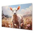 thumbnail image 2 of Designart "Country beauty Pastel Meadows II" Animals Metal Art Print Set, 2 of 5