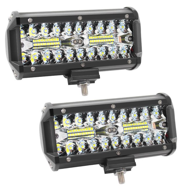 1 par de luces antiniebla de conducción todoterreno impermeables de barra de luz de trabajo LED de 6,5 pulgadas y 400 W Tmvgtek Accesorios para autos y motos