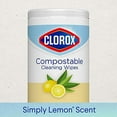 Clorox Compostable Cleaning Wipes All Purpose Wipes Simply Lemon