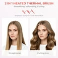 thumbnail image 2 of Morfone Thermal Brush, 1.5 Inch Negative Ion Wavy Talk Blowout Brush with Detachable Head and Dual Voltage for Travel, Ceramic, LED Digital Display & Temperature Settings Suitable for All Hair Types, 2 of 9