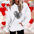 thumbnail image 2 of Lmnyox Valentine's Sweatshirts for Women Oversized Fashion Heart Graphic Hoodies Spring Holiday Gift Pullover Tops, 2 of 5