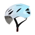 thumbnail image 2 of Casco de bicicleta con un parabrisas ajustable a prueba de golpes de ventilación con tapa del casco de ciclismo para la carretera en bicicleta al aire Azul, 2 of 8
