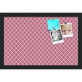 thumbnail image 2 of PinPix ArtToFrames 10x16 Custom Cork Bulletin Board Hot Pink Diamond   Poster Board Has a Fabric Style Canvas Finish, Framed in Satin Black (PinPix-302), 2 of 6