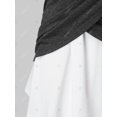 thumbnail image 4 of Tamaño más Cold Shoulder Tulip dos tonos camiseta Rosegal  Camisetas tallas grandes, 4 of 5