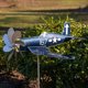 thumbnail image 2 of Decoraciones de Jardín Al Aire Libre,Molino de Viento de Avión de Metal Decoración de Enchufe de Jardín,Modelo de Escala de 31.5x28cm para Escritorio Y Vitrina,Molino de Viento de Jardín de Metal, 2 of 4