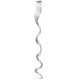 thumbnail image 1 of Zhuge Extensiones de cabello de colores, 6 piezas, 18 pulgadas, clip en un solo color arcoíris, resaltado para fiesta, postizo sintético largo ondulado para mujeres, blanco plateado, 1 of 2
