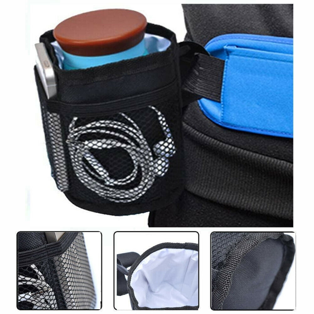 Universal Drink Bottle Cup Holder For Wheelchair Knee Walker Rollator Stroller 10*14cm