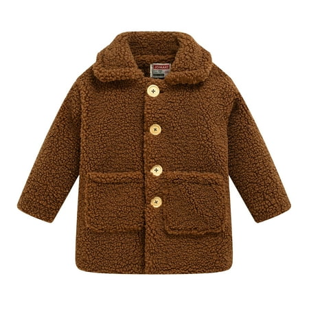 

WUXIAN Toddler Baby Girls Long Coat Tollder Kids Winter Jacket Warm Outwear Clothes Infants Children Soft Dailywear