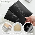 thumbnail image 2 of 100 Thank You Cards with Envelopes - Bulk Pack Black Thank You Cards 4x6 Inch Minimalistic Design - Suitable for Business, Baby Shower, Wedding, Small Business, Graduation, Bridal Shower, Funeral, 2 of 6
