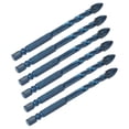 thumbnail image 2 of Cross Spearhead Drill Bit, 10Pcs Masonry Drilling Bits Easy Installation Reinforced Standard Sizes With 1/4in Hex Shank For Marble Concrete Glass ANGGREK Otros, 2 of 8