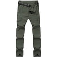 thumbnail image 2 of CONZONE Mens Baggy Cargo Pants Casual Solid Color Buttons Cargo Pants for Men Quickly Dry Relaxed Fit Outdoor Athletic Trousers With Pockets, 2 of 8
