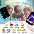 thumbnail image 4 of PTHTECHUS Reloj inteligente para niños - Reloj inteligente para niños y niñas con juego Música Reproductor de MP3 HD Selfie Cámara Calculadora Temporizador de alarma, 4 of 5