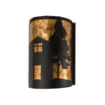 thumbnail image 2 of Meyda Tiffany 180325 County Fair 12" Tall Half Cylinder Wall Sconce - Black, 2 of 3