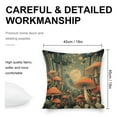 thumbnail image 2 of forest mushrooms full moon Linen toss pillowcase decoration pillowcase gifting preferred 18x18 inch cushion cover 4 sets sofa pillowcase sofa bedroom living room car, 2 of 8