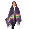 thumbnail image 3 of FORMRS Womens Scarf Winter Soft Long Big Warm Shawls Wrap Tassel Scarves, Colorful UFO, 3 of 9