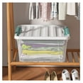 thumbnail image 5 of 20 Quart Storage Bins 4 Pack, Plastic Organizer Bins with Lids - Clear Latching Storage Containers for Home, Clothes, Toys, Books - 16.1 x 11.8 x 8.1 Inch, 5 of 7