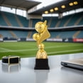 thumbnail image 1 of OHOIOLLA Trofeo Decorativo De Fútbol Dorado Ideal Para Premiar Torneos Y Eventos, 1 of 8