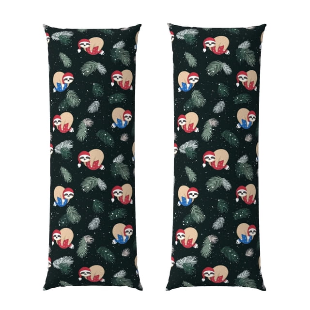 Fotbe Baby Sloths Sleeping Funda para Almohada Corporal con Diseño, Funda de Microfibra Ultrasuave de 20x54 Pulgadas, Ropa de Cama Elegante