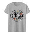 thumbnail image 4 of LINGLANG Women's Christian Jesus Graphic T-Shirt Summer Short Sleeve Crewneck Top Fashion Casual Faith Based Tee for Ladies Soft Religious Gift Shirt, 4 of 4
