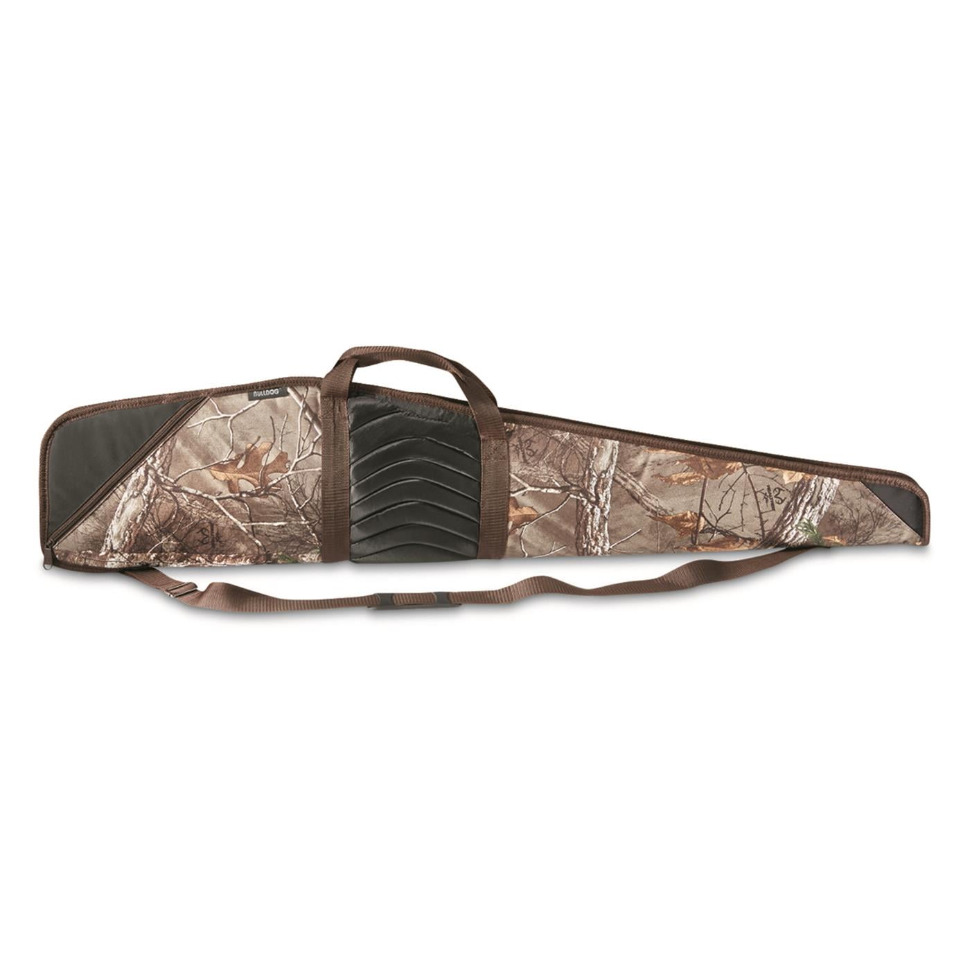 Bulldog BD206 Pinnacle 48" Scoped Rifle Case Nylon Realtree AP Camo with Brown Trim and Black Leather