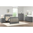 thumbnail image 4 of Oxford Baby Kenilworth 4-in-1 Convertible Crib, Graphite Gray, GREENGUARD Gold Certified, Wooden Crib, 4 of 10