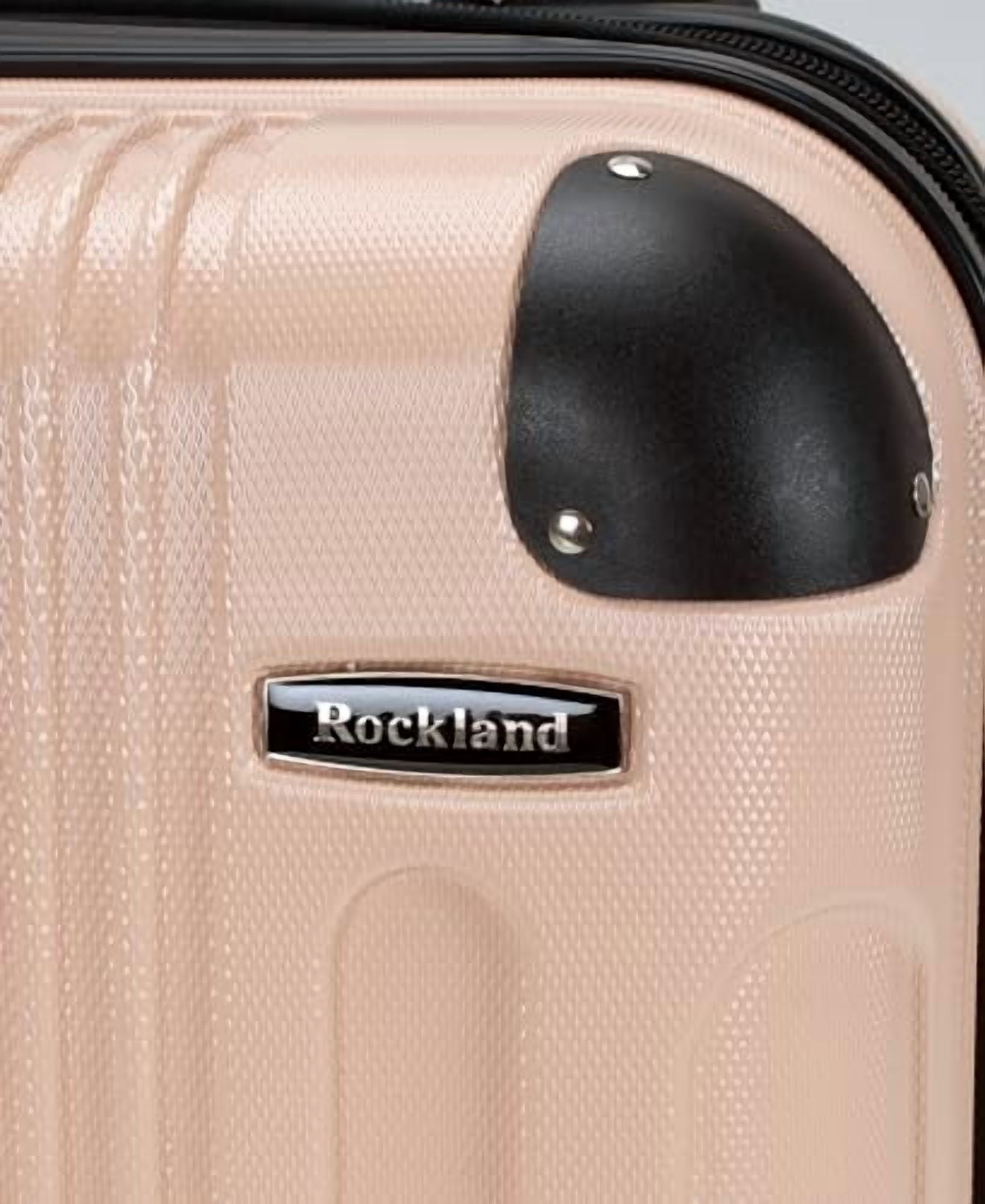 Rockland 9" Teen Adult 1-Piece Solid Print Hardside Carry-on Luggage Set, Beige