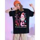 thumbnail image 1 of Love Lunch Lady Squad - Cute Valentine's Day Gnome Print T-Shirt, 100% Cotton, Soft & Breathable, Perfect Gift for Men & Women, Sizes S-XXXL, Black, 1 of 6