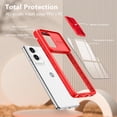 thumbnail image 5 of for Motorola Moto G Stylus 5G 2024 Case, Stylish Slim Crystal Clear PC Back + TPU Silicone Case with Sliding Camera Cover Anti-fingerprint Shockproof Phone Cases for Moto G Stylus 5G 2024, Red, 5 of 6