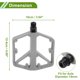 thumbnail image 4 of Pedal de bicicleta de aleación de aluminio único, plano y universal, sin tiras reflectantes, gris, adecuado para 14mm, antideslizante para BMX y MTB, 4 of 7