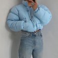 thumbnail image 2 of Vedolay Warm Winter Coats Long Sleeve Knit Coat Open Front Cardigan Coat Outerwear 2023 Blue,S, 2 of 5