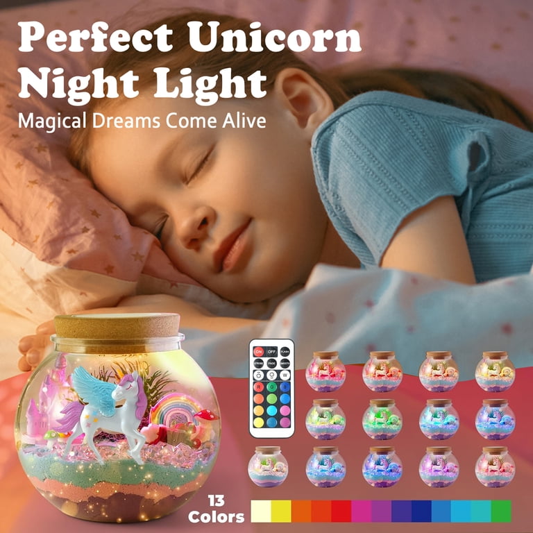 JBeeCtrl Unicorn Terrarium Craft Kit with LED Night Light photo 6