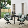 thumbnail image 2 of Crosley Furniture Kaplan 5 Piece Metal Outdoor Dining Set in Mist Green, 2 of 18