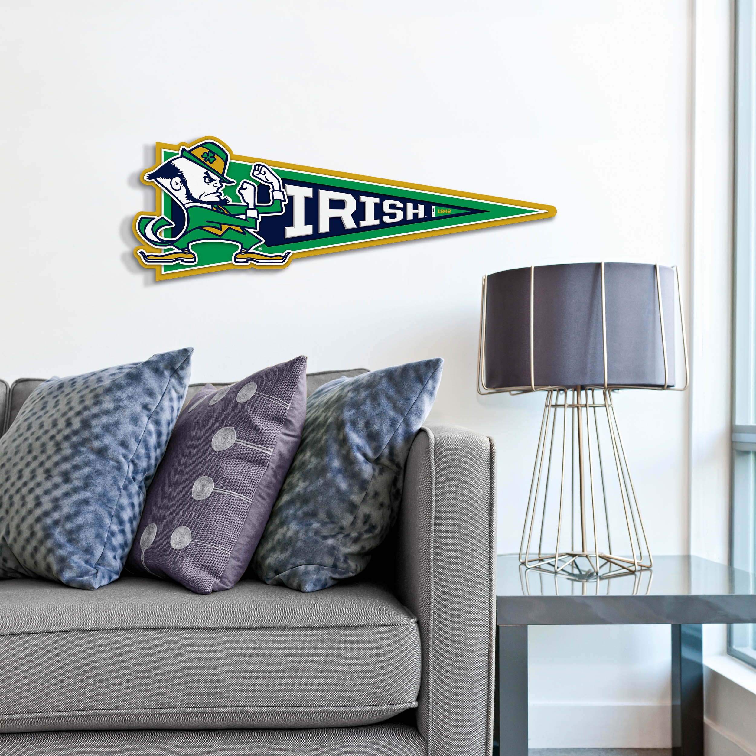 YouTheFan NCAA Notre Dame Fighting Irish Pennant Sign
