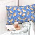 thumbnail image 4 of Salouo Kawaii Corgi Pattern Pillow Cases,1PC Pillow Covers with Envelope Closure Decorative Pillow Case for Bed Couch,Pillows Not Included-20"x30", 4 of 6