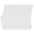 thumbnail image 3 of Personal Touch Men's Comfortable Hospital Slipper Socks, size 10-13, 6 Pairs White, 3 of 6
