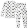 thumbnail image 2 of joogoo Dog Paw Prints Pajamas Set Long Sleeve Soft Cotton Sleepwear 2 Piece 24M, 2 of 7