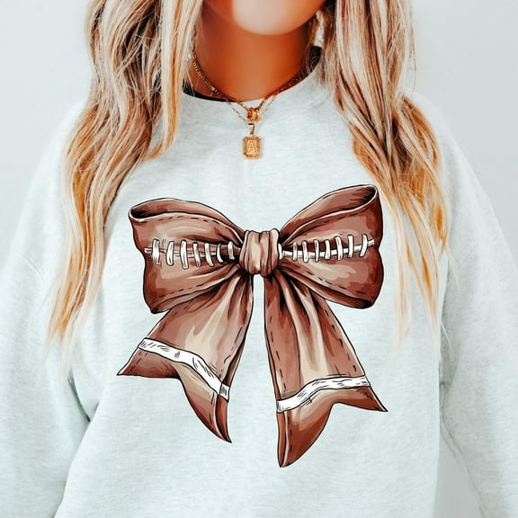 DOPASHIRT Coquette Football Shirt, Retro Gameday Shirt, Football Bow T-Shirt, Autumn Football Season Shirt, Football Mom, Sports Gift