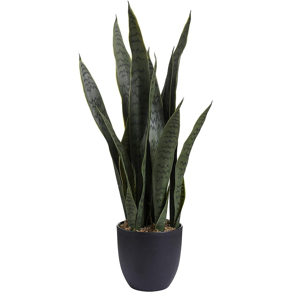 Artificial Snake Plants, 25 inch Artificial Fake Sansevieria Plants for