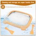 thumbnail image 5 of Evjurcn Rolled Ice Cream Maker Kit, Portable Stainless Steel Instant Freeze Pan with 2 Spatulas & Lid, DIY Homemade Ice Cream Tray for Gelato, Frozen Yogurt, Dessert – Fun Family Activity (Orange), 5 of 7