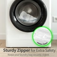 thumbnail image 4 of Garnen Shoe Washing Bag, Reusable Sneaker Shoe Laundry Bags for Washer Dryer Machine, Durable Mesh Washing Bag for Running Shoes, Socks, Bras, White, 4 of 6